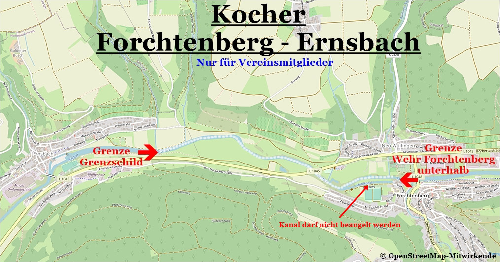 Gewässer Kocher Ernsbach